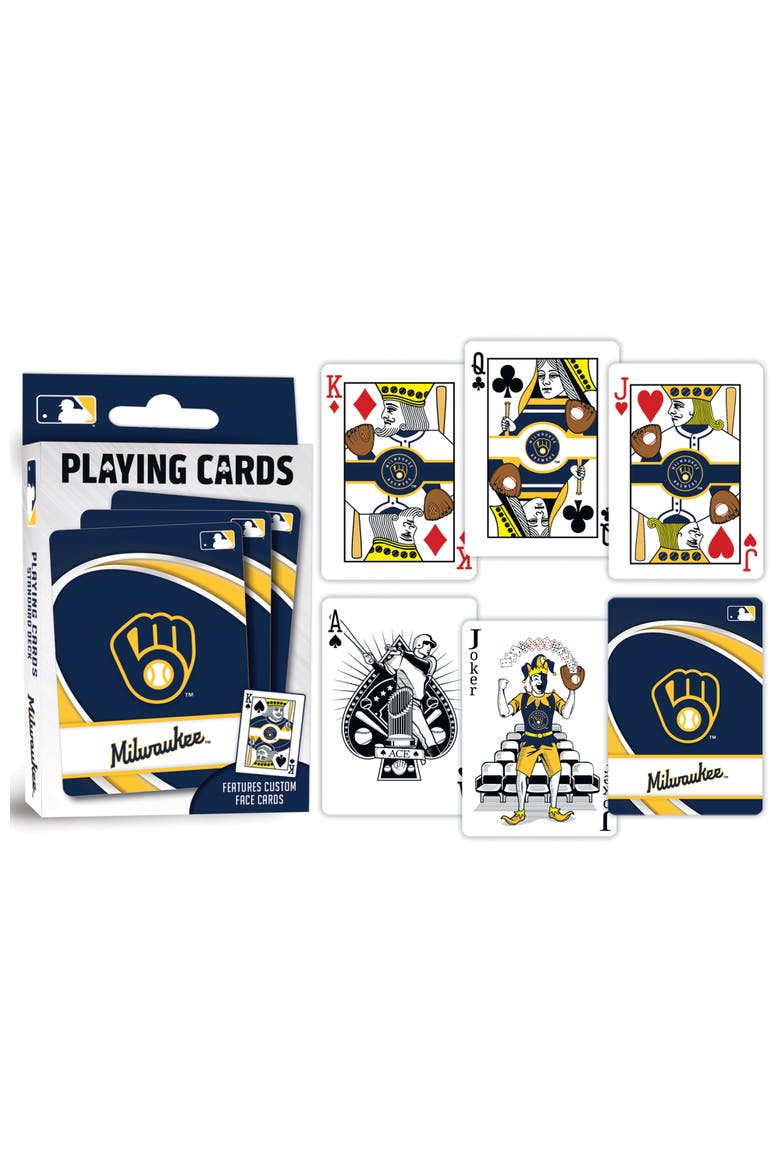 Milwaukee Brewers Playing Cards, Alternate, color, Multicolor