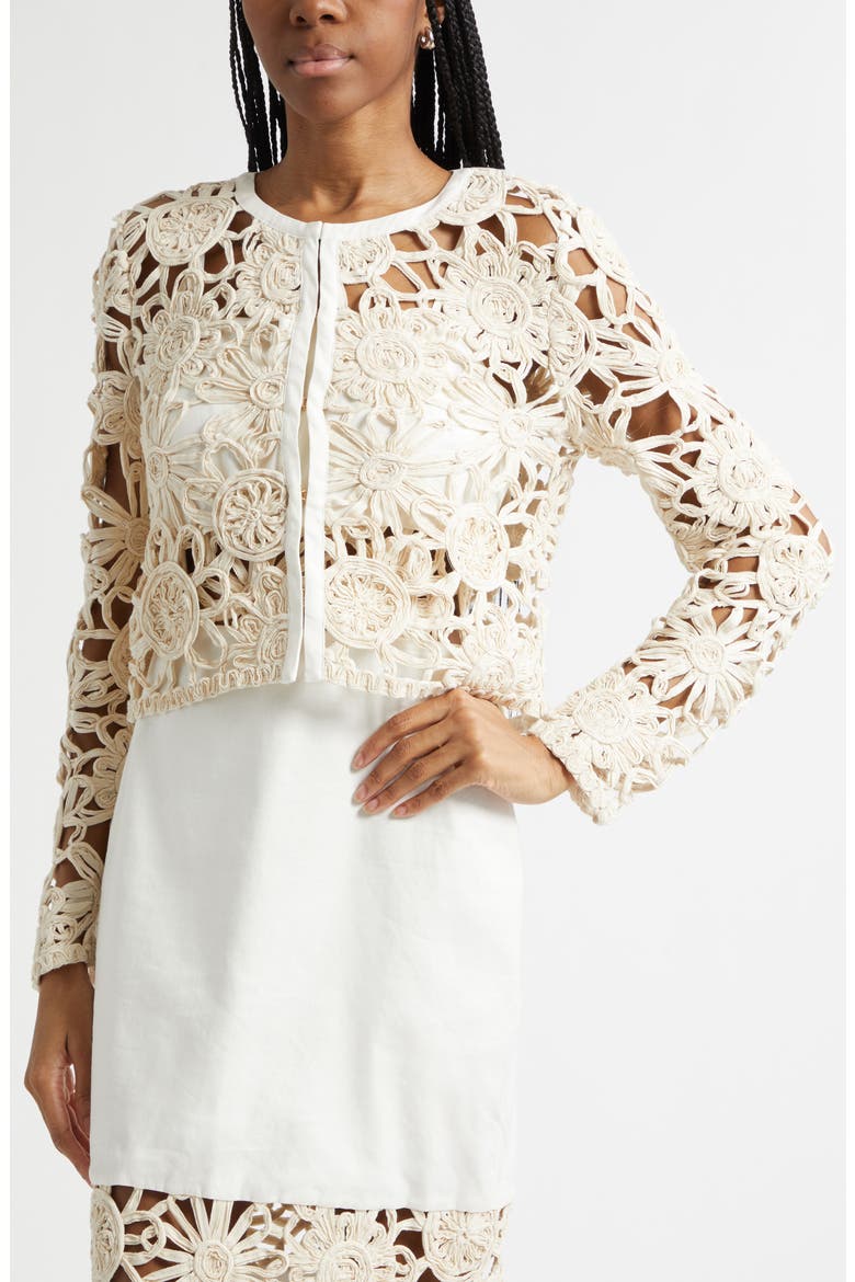 Adelynn Soutache Jacket, Alternate, color, IVORY