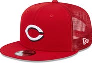New Era Men's New Era Red Cincinnati Reds Team Color Trucker 9FIFTY Snapback Hat