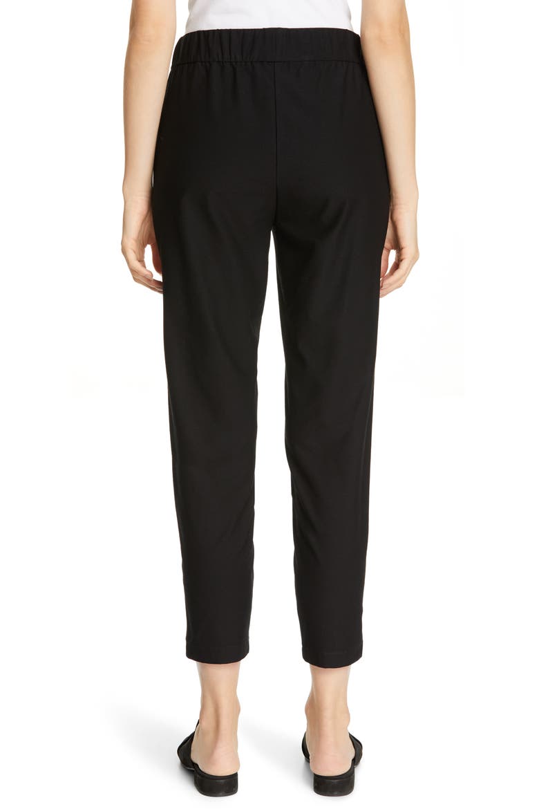 Tapered Ankle Pants, Alternate, color, BLACK
