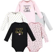 Hudson Baby Essential Long-Sleeve Cotton Bodysuit Set