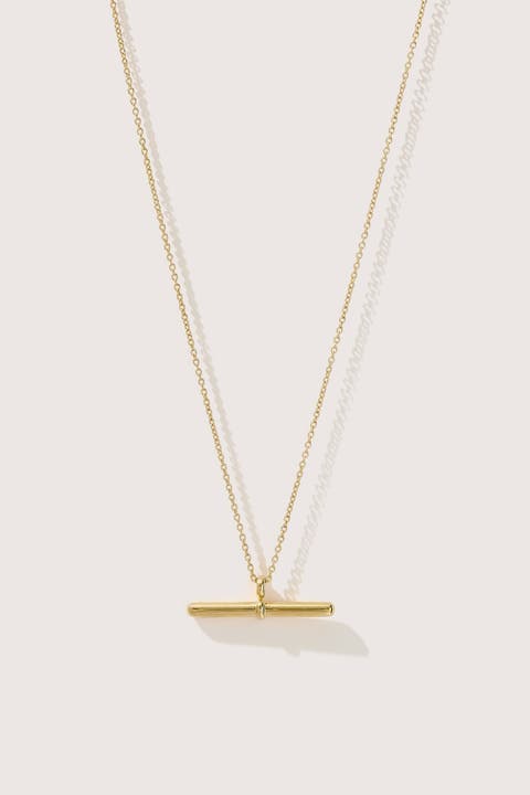 14kt Gold Vermeil  Vestige Toggle Necklace