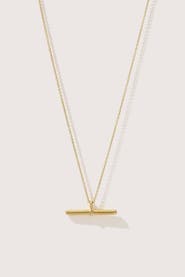 Otiumberg 14kt Gold Vermeil  Vestige Toggle Necklace