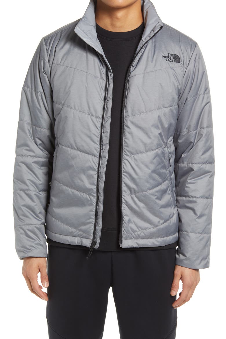 Junction Water Repellent Jacket, Main, color, TNF MEDIUM GREY HEATHER