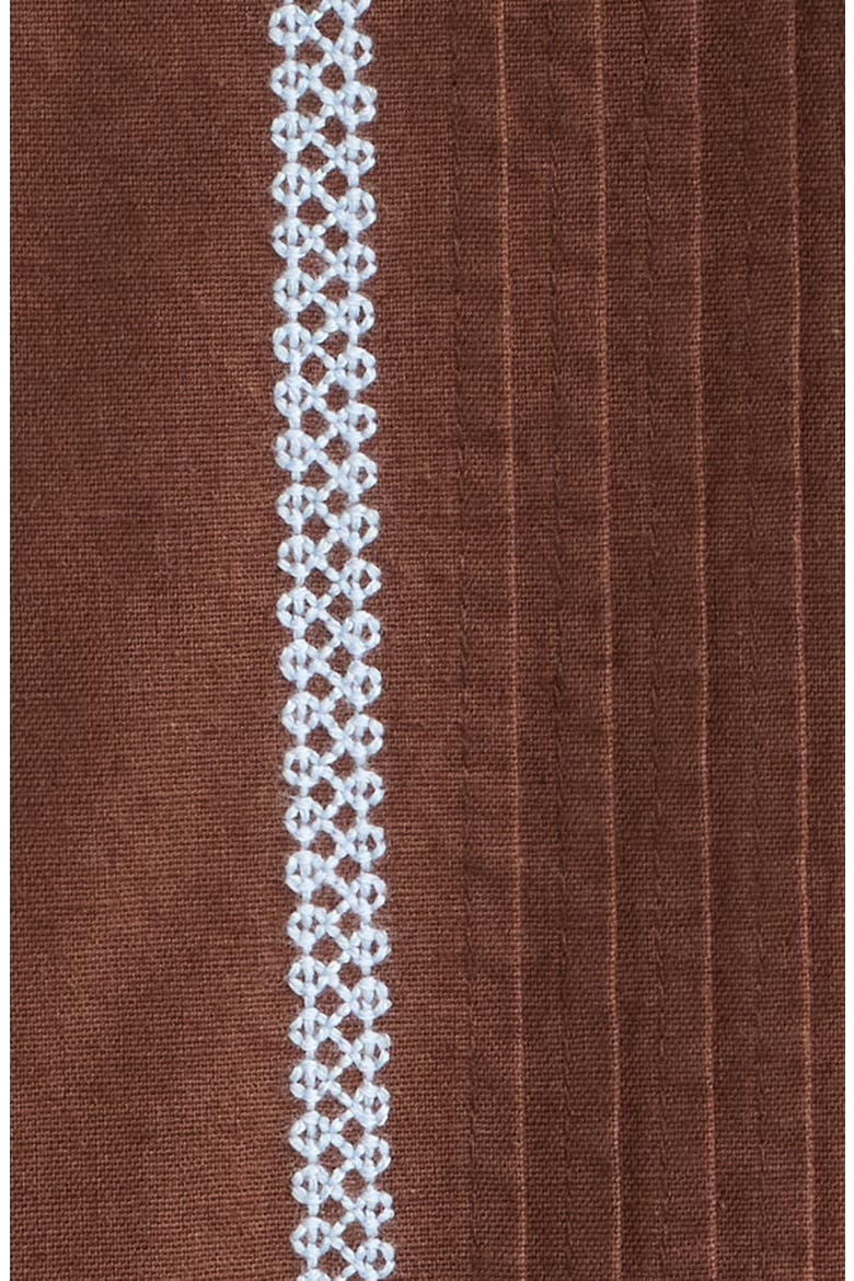 Didcot Pintuck Stripe Camp Shirt, Alternate, color, BROWN / BLUE