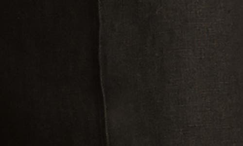 Reiss Fawn Whipstitch Linen Shorts In Black