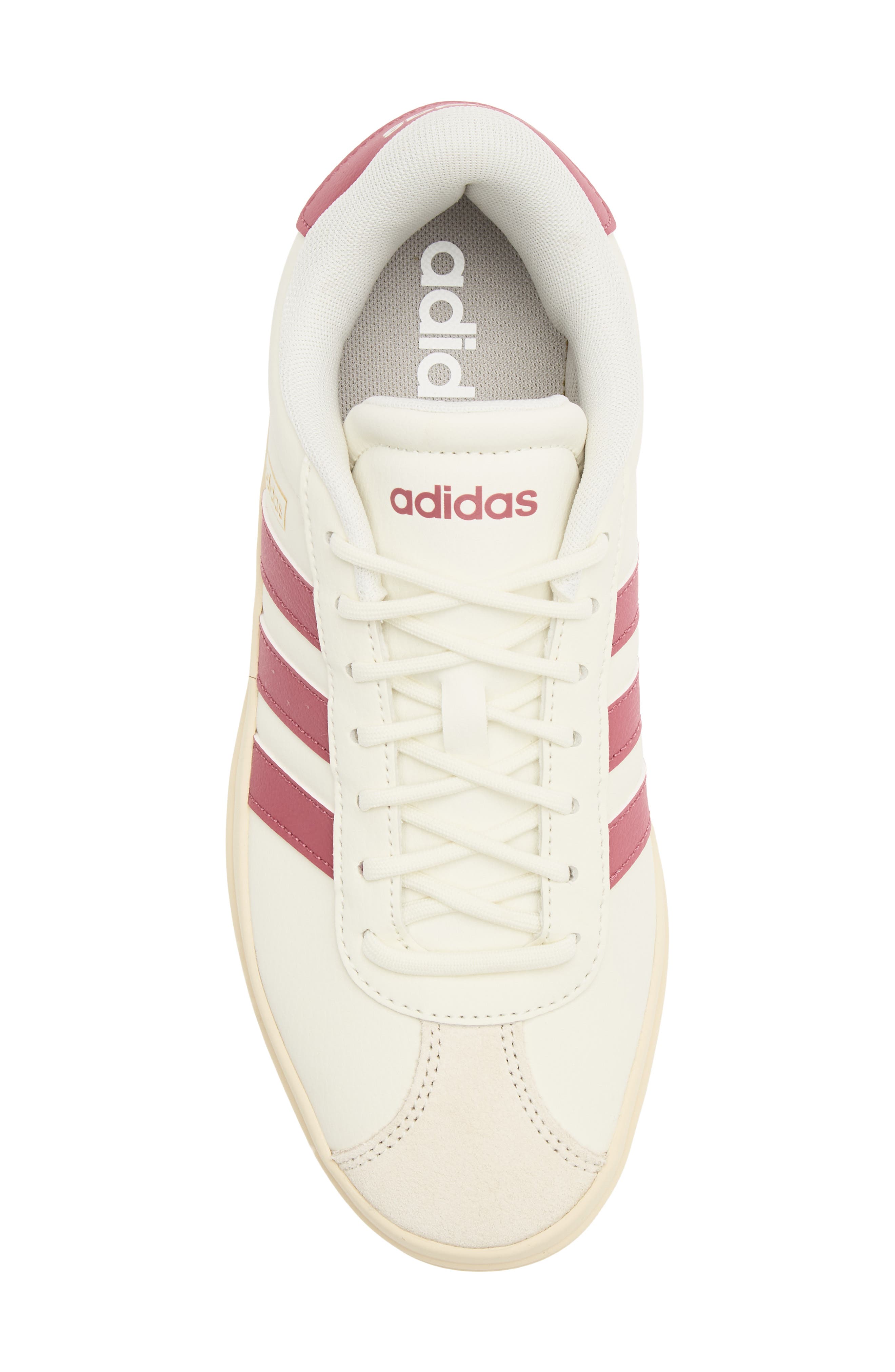 VL Court Bold Sneaker, Alternate, color, OFF WHITE/ MAGENTA/ GOLD