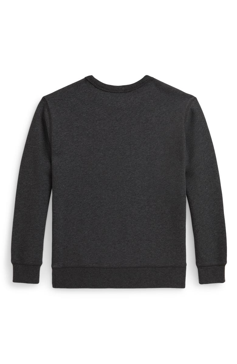 Polo Ralph Lauren Kids' Polo Bear Fleece Crewneck Sweatshirt, Alternate, color, Grey