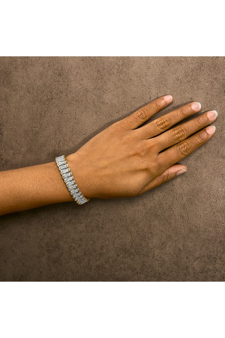 10K Yellow Gold 4.0 Cttw Diamond S-Link Bracelet, Alternate, color, Yellow Gold