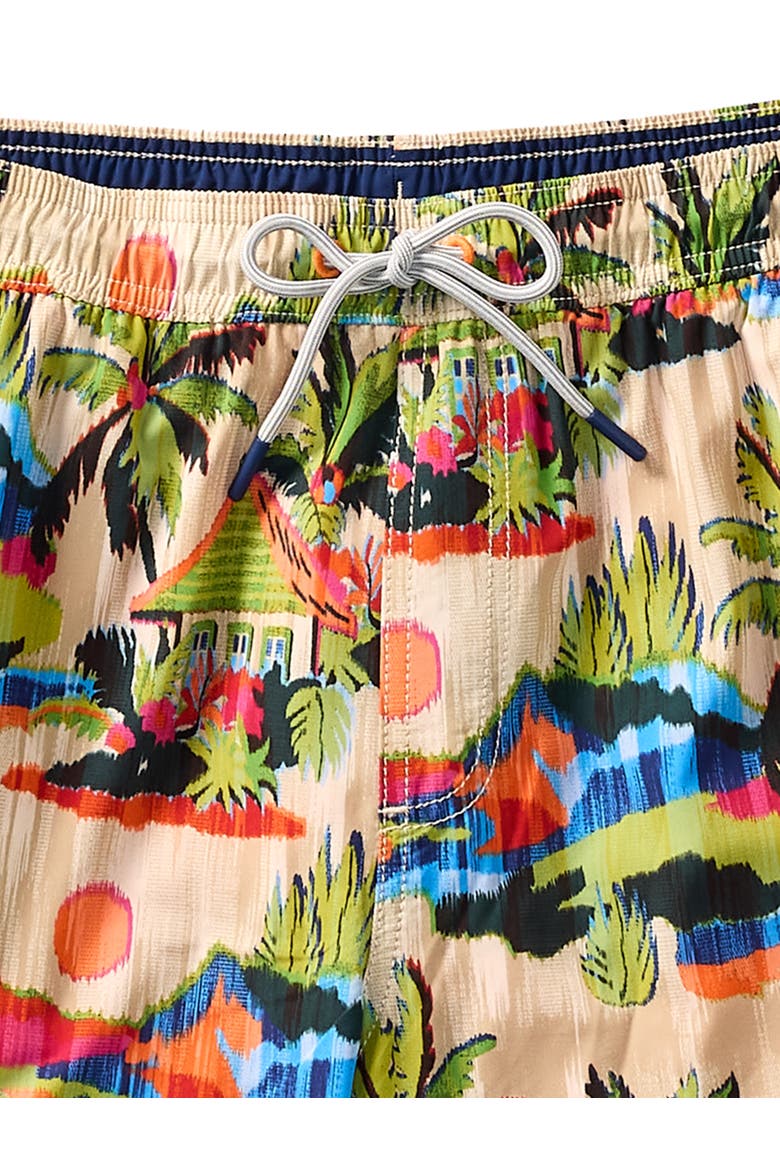 Big & Tall Cabana Skies Swim Trunks, Alternate, color, TANNED