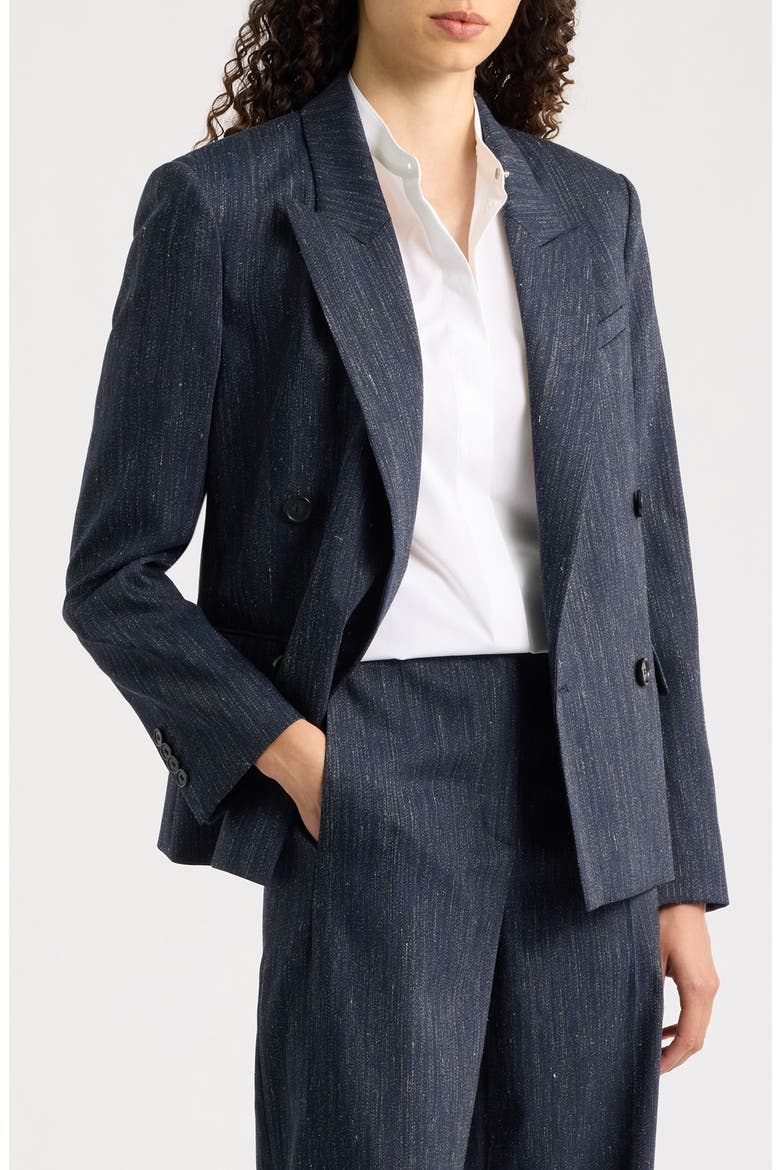Jaleto Melange Virgin Wool Blend Blazer, Main, color, SKY CAPTAIN MELANGE