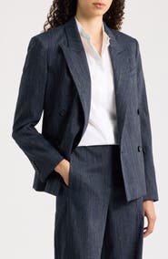BOSS Jaleto Melange Virgin Wool Blend Blazer