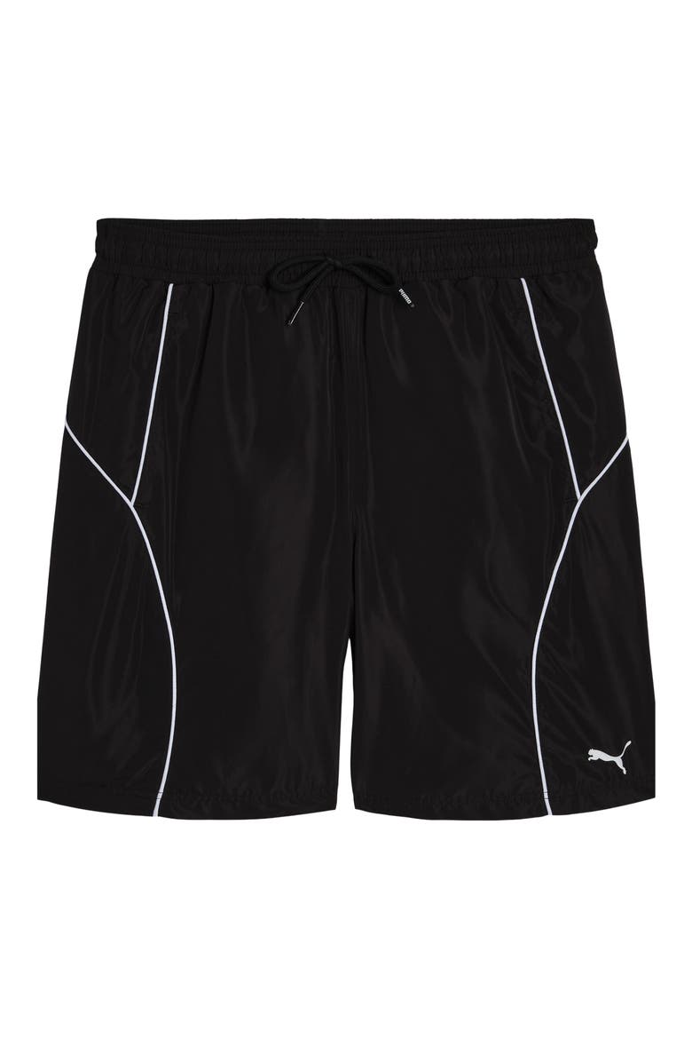 Kids' Woven Track Shorts, Main, color, BLACK
