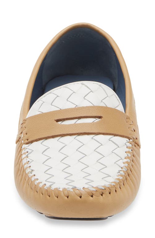 Robert Zur 'petra' Driving Shoe In Shell/white
