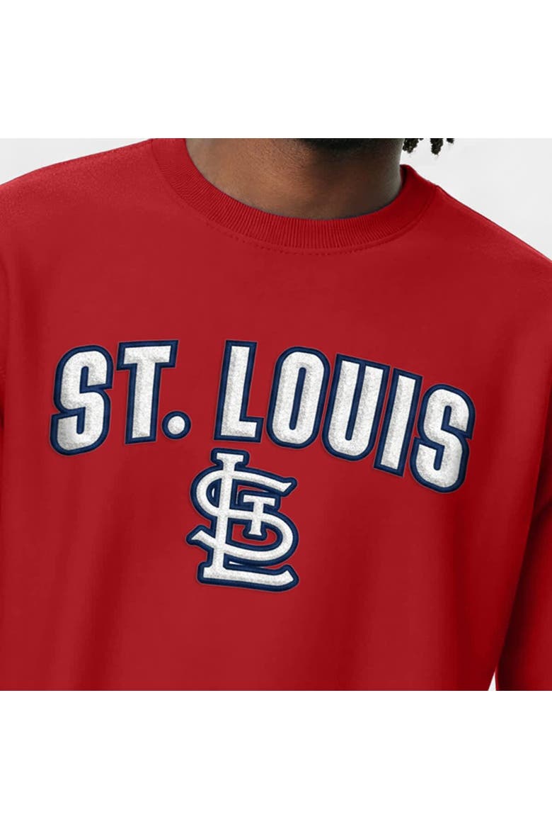 Men's Champion  Red St. Louis Cardinals Reverse Weave Chenille Sweatshirt, Alternate, color, Red
