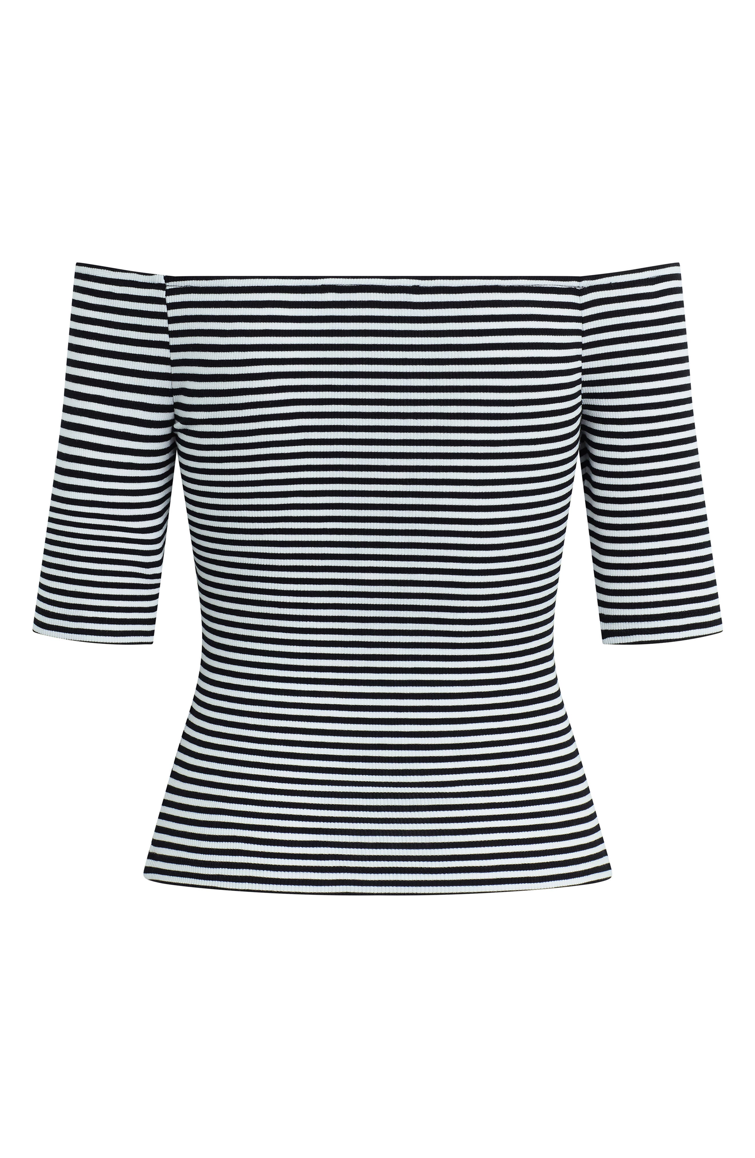 Sara Off the Shoulder Rib Top - image 2