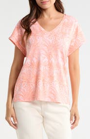 Tommy Bahama Kauai Palm Bay Tree Cotton Blend Jersey T-Shirt