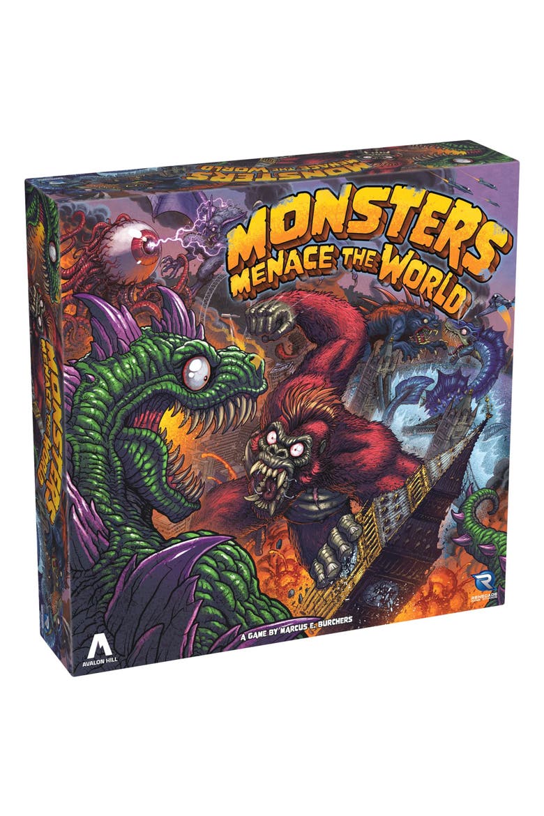 Monsters Menace the World Strategy Board Game, Main, color, Multicolored