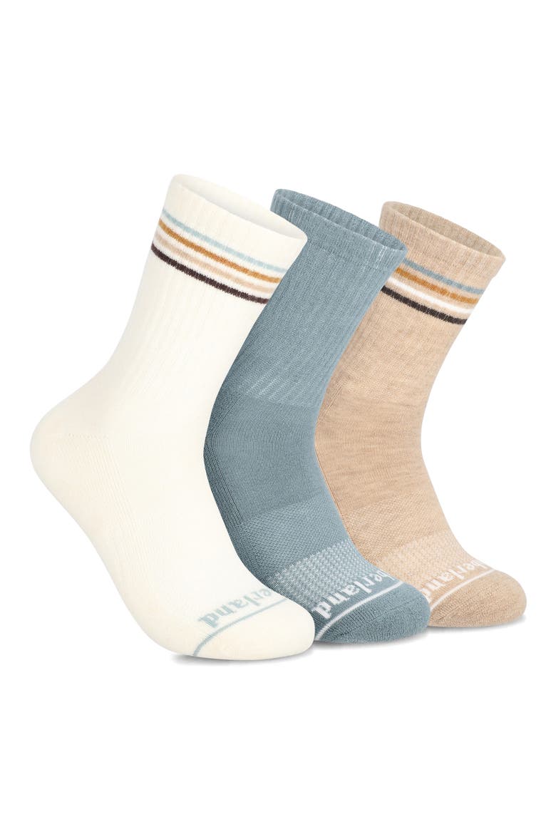 3-Pack High Quarter Socks, Main, color, SILVER BLUE ASSORTED