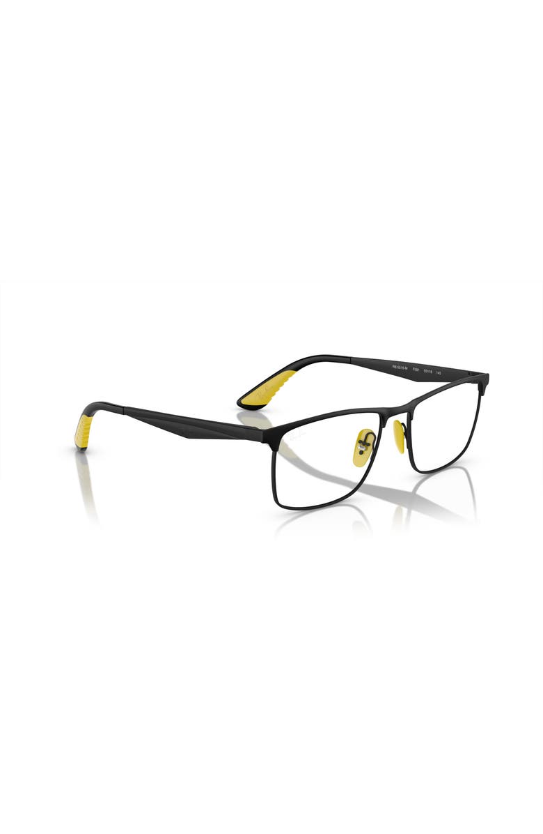 Ray-Ban 55mm Rectangle optical glasses, Alternate, color, Black