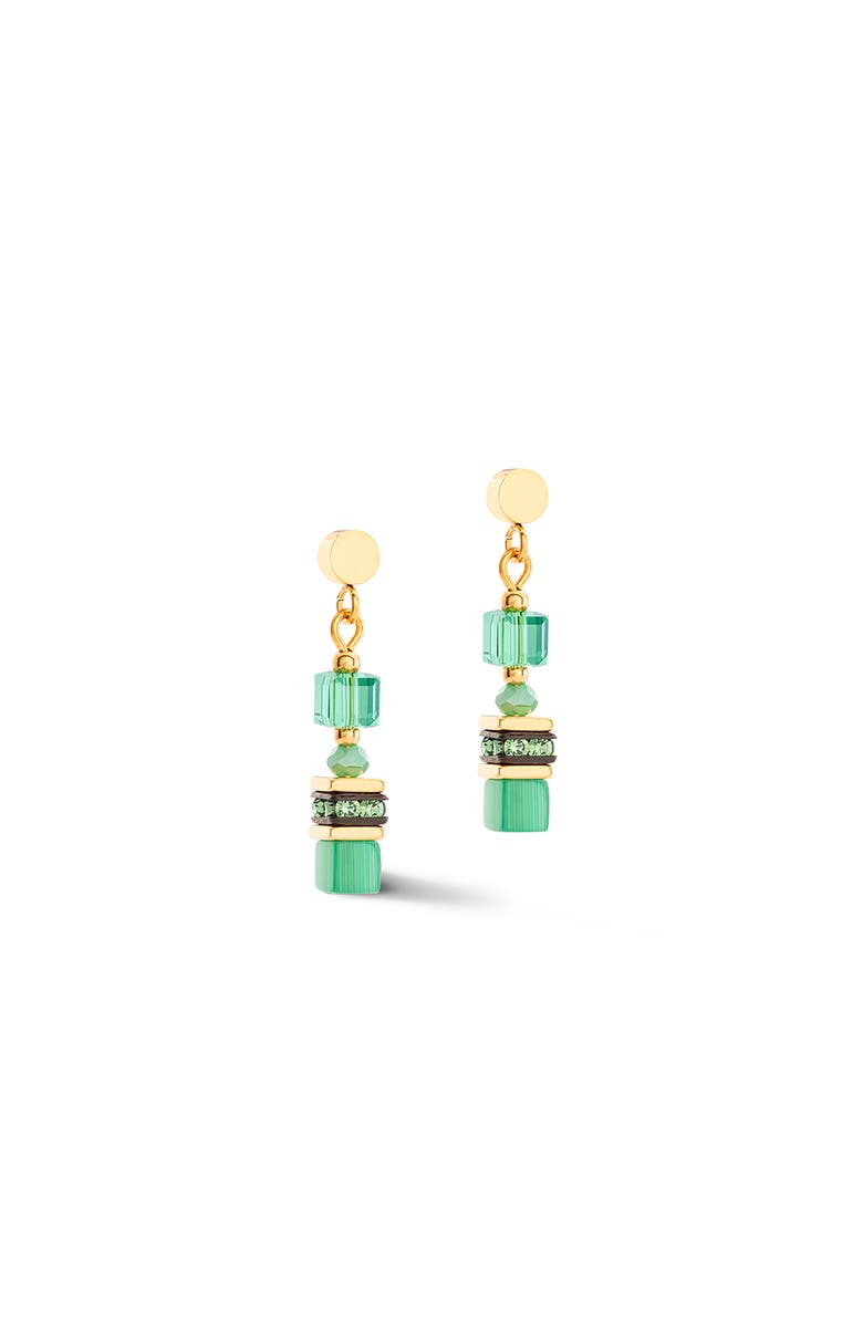 COEUR DE LION Earrings Mini Cubes Earrings, Alternate, color, Green