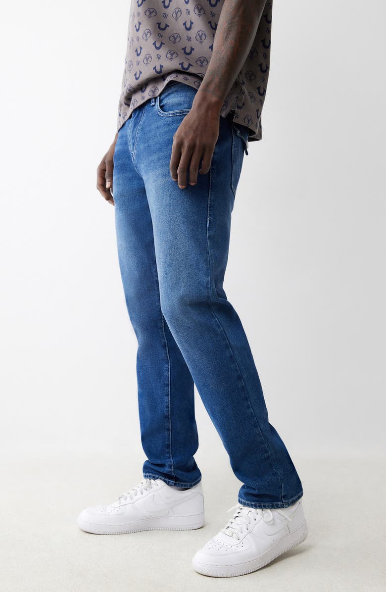 True Religion Geno Flap Slim Leg Jeans, Alternate, color, 