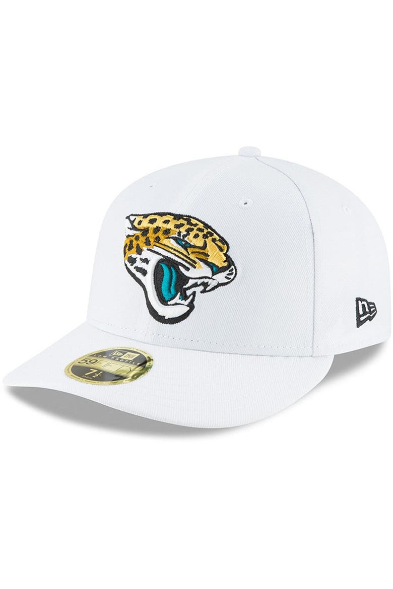 Men's New Era White Jacksonville Jaguars Omaha Low Profile 59FIFTY Fitted Hat, Main, color, White