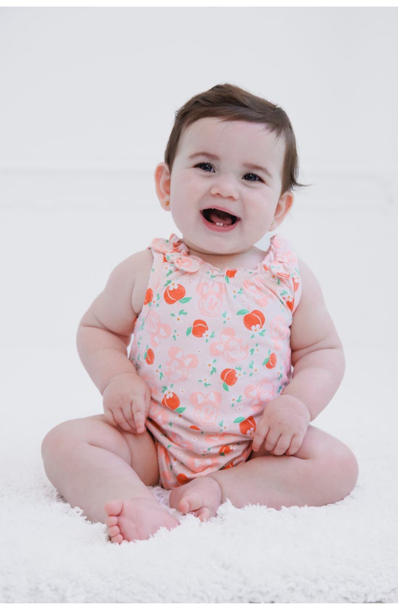 Disney Minnie Mouse Sleeveless Bubble Romper, Alternate, color, Pink