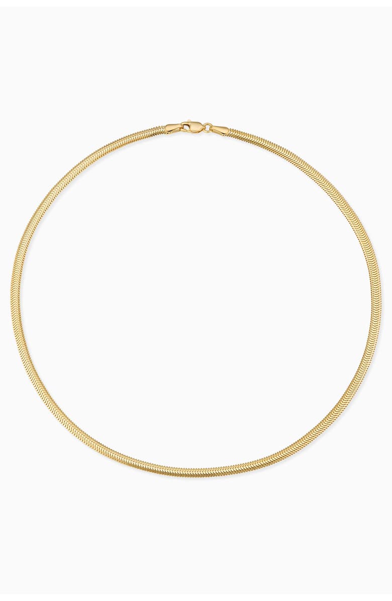 Oradina 14K Yellow Gold Snake Charmer Chain Choker, Alternate, color, Yellow Gold
