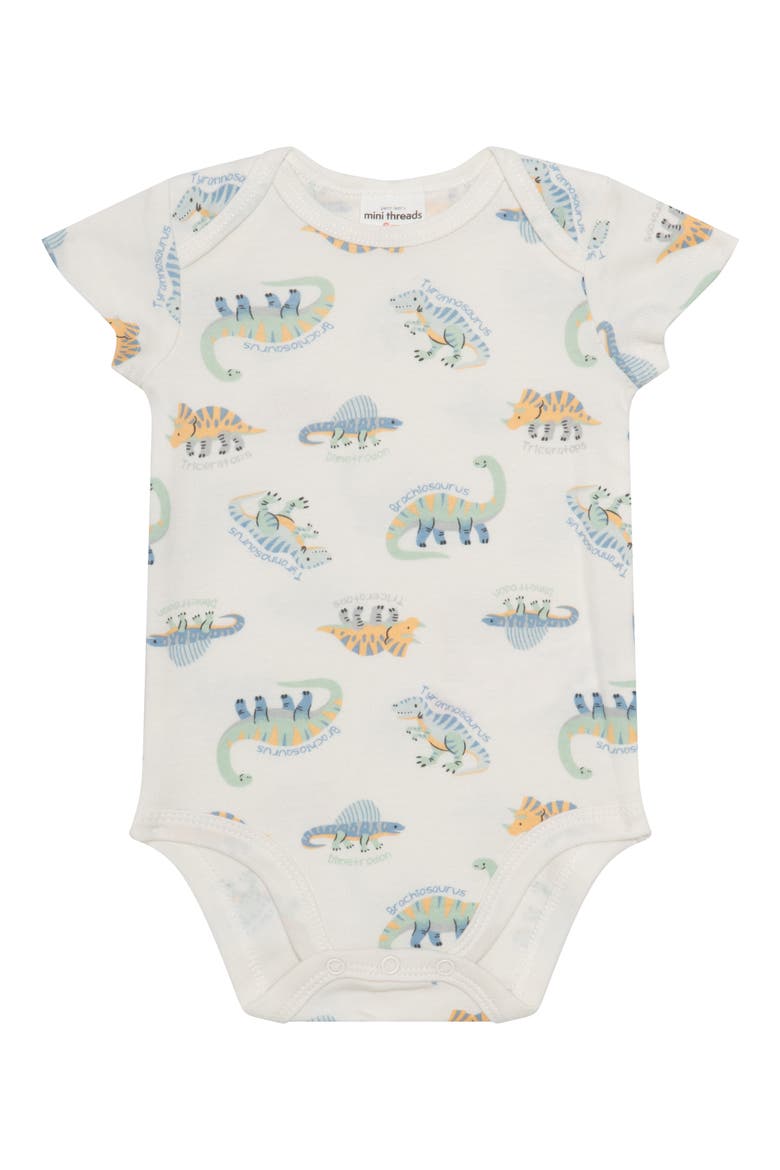 Dino Bodysuit, Overalls & Socks Set, Alternate, color, DINO