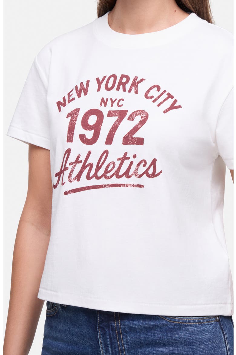 Jamie Crop Graphic T-Shirt, Alternate, color, SNOW WHITE NYC ATHLETICS
