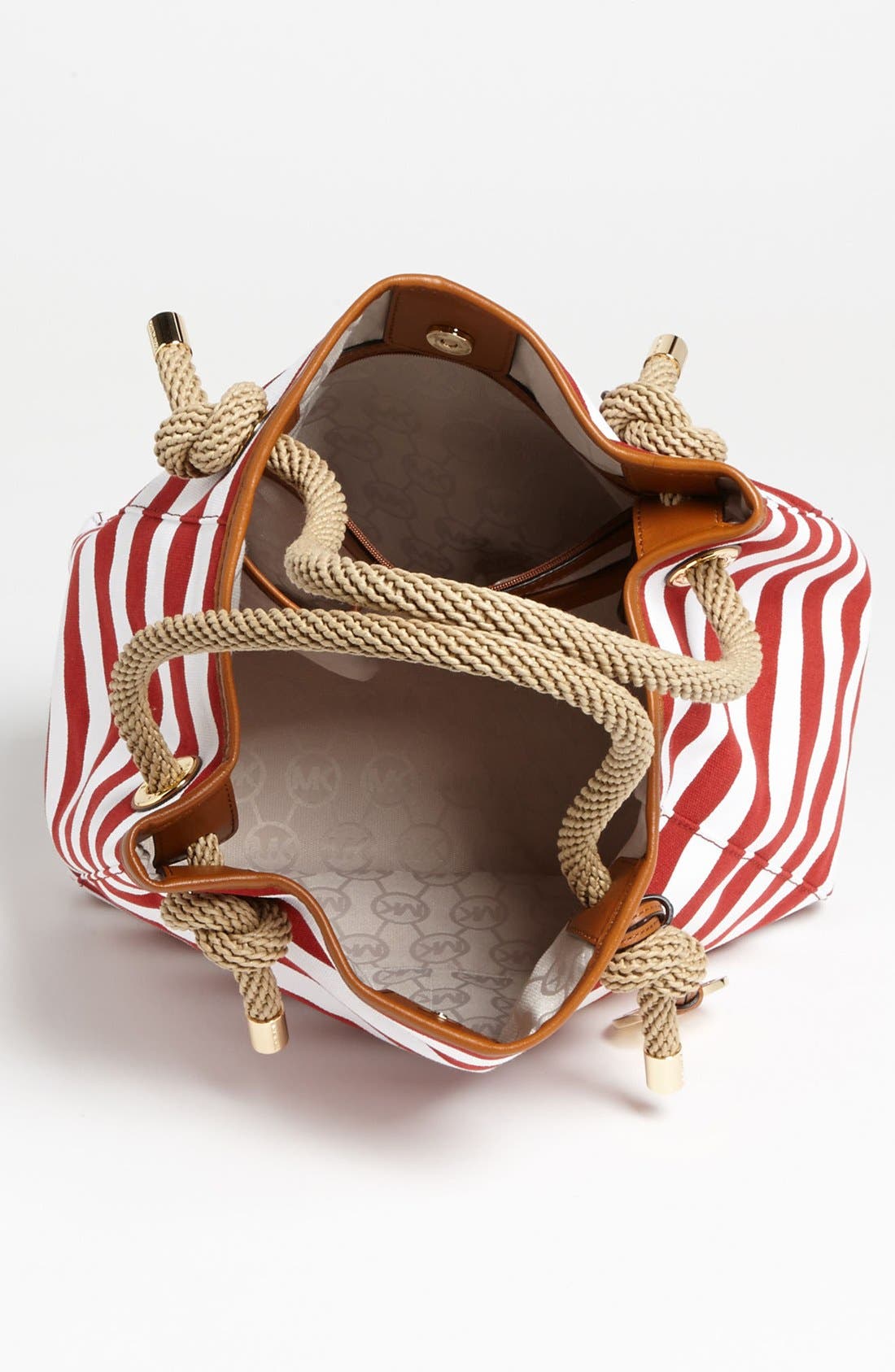 'Marina - Large' Tote, Alternate, color, RED/ WHITE