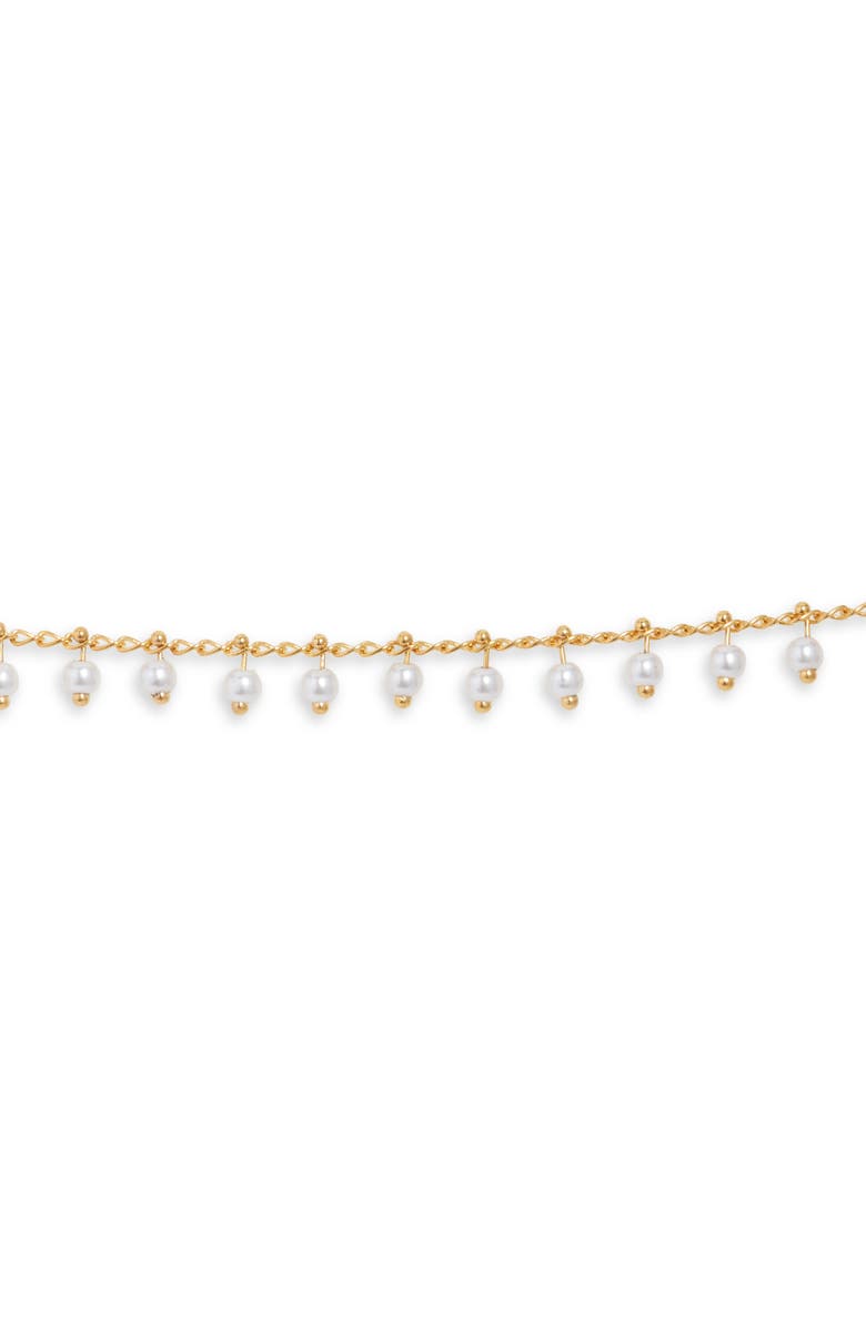 VIDAKUSH Faux Pearl Cluster Belly Chain, Alternate, color, Gold