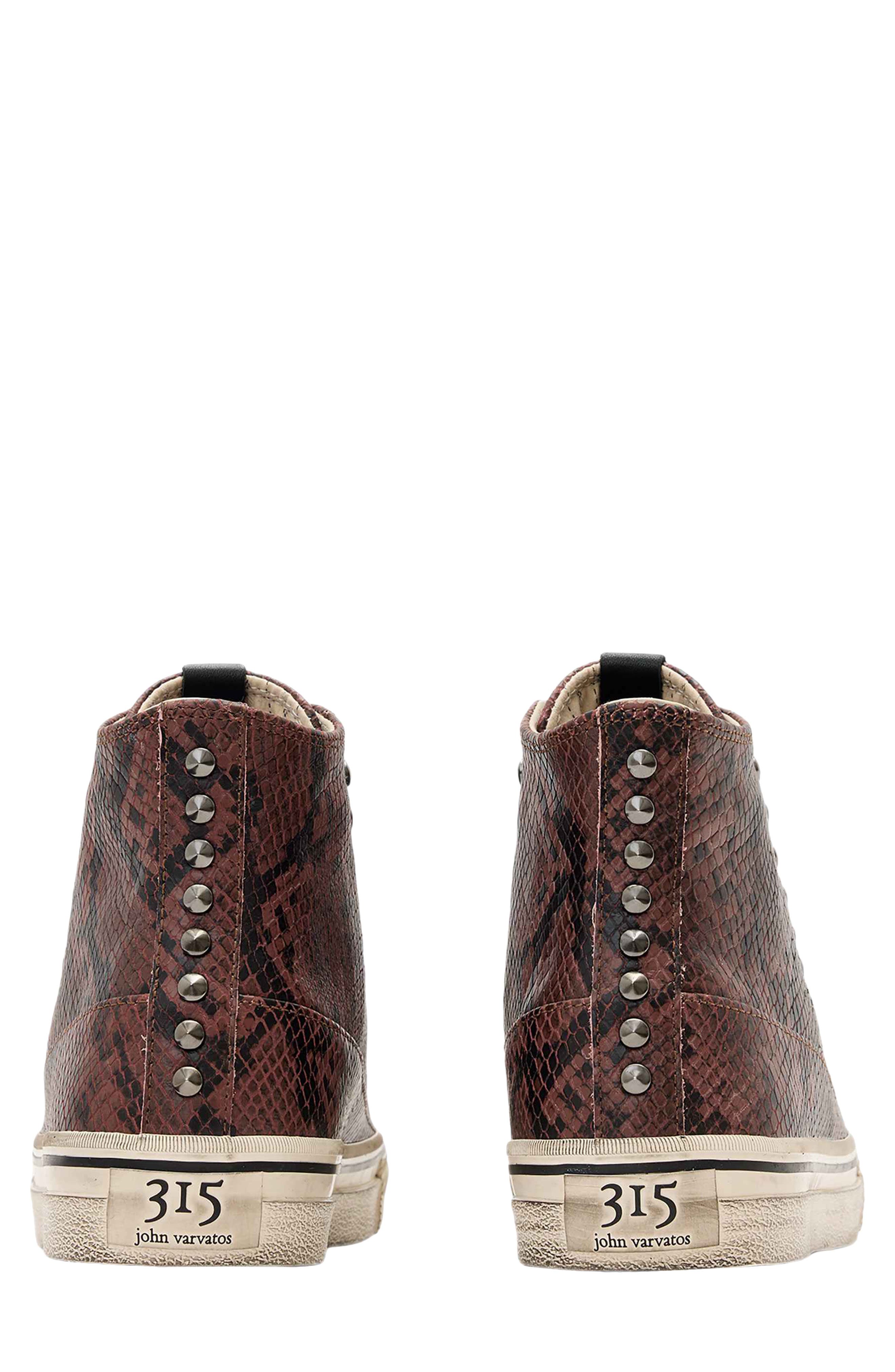 315 Vulc Studded Leather Mid Top Sneaker, Alternate, color, TAMARIND