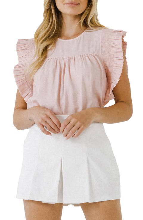 Ruffle Detail Top