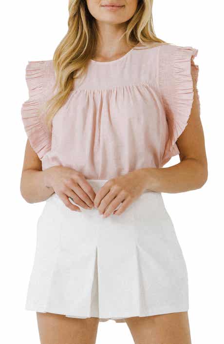 English Factory Ruffle Detail Top