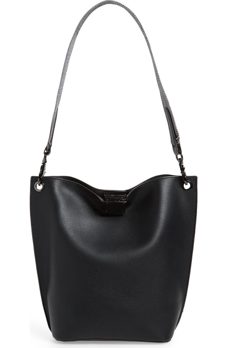 Sondra Roberts Faux Leather Bucket Bag, Main, color,