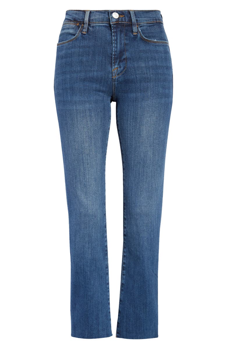 FRAME Le High Raw Hem Ankle Straight Leg Jeans, Alternate, color, 