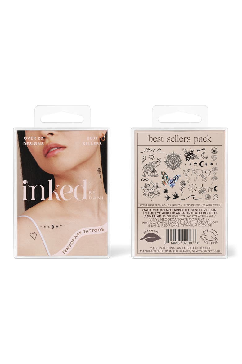 Bestsellers Pack Temporary Tattoos, Alternate, color, NONE