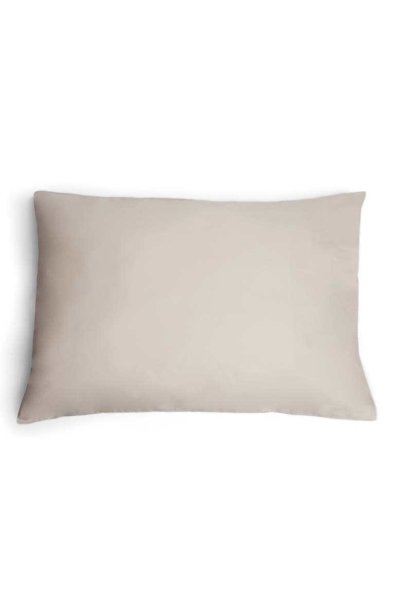 Sijo Set of 2 400 Thread Count Organic Cotton Percale Pillowcases, Alternate, color, Fog