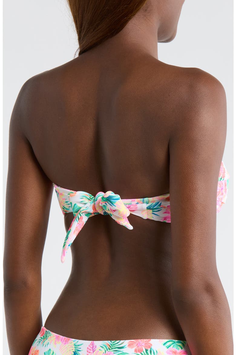 Strapless O-Ring Bikini Top, Alternate, color, ISLAND ESCAPE