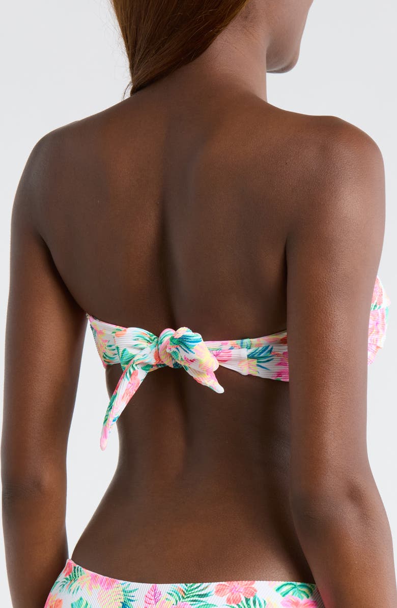 Kulani Kinis Strapless O-Ring Bikini Top, Alternate, color, Island Escape