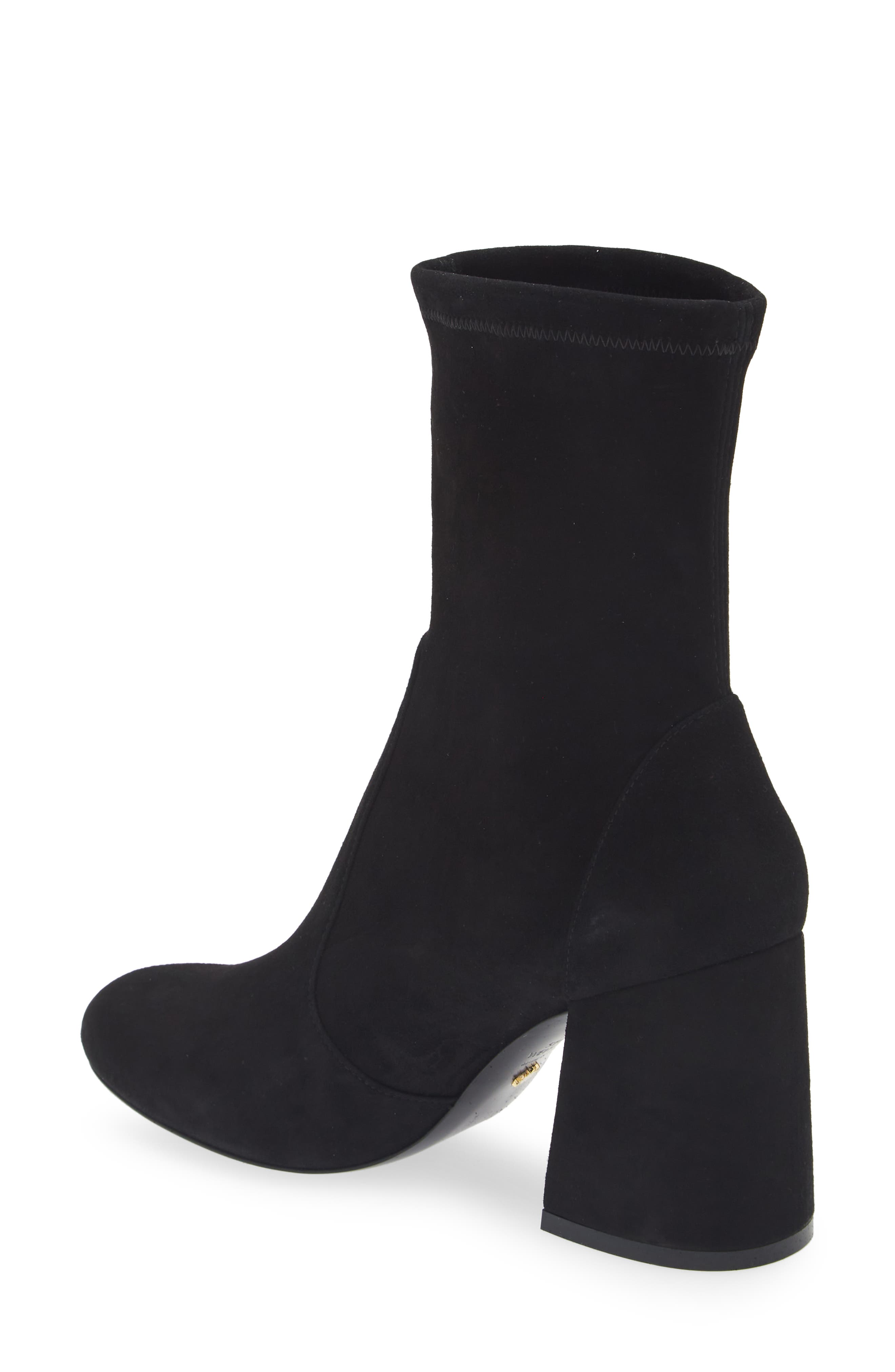 Stuart Weitzman Flareblock 85 Stretch Bootie, Alternate, color, 