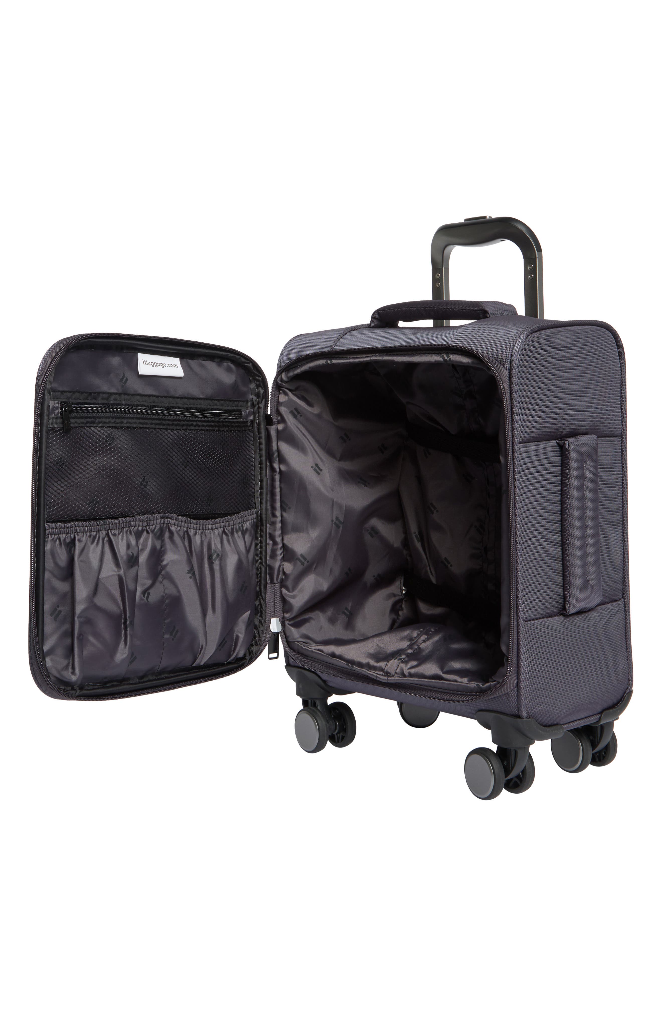 IT LUGGAGE Fusional 15-Inch Softside Underseat Luggage, Alternate, color, Warm Charcoal