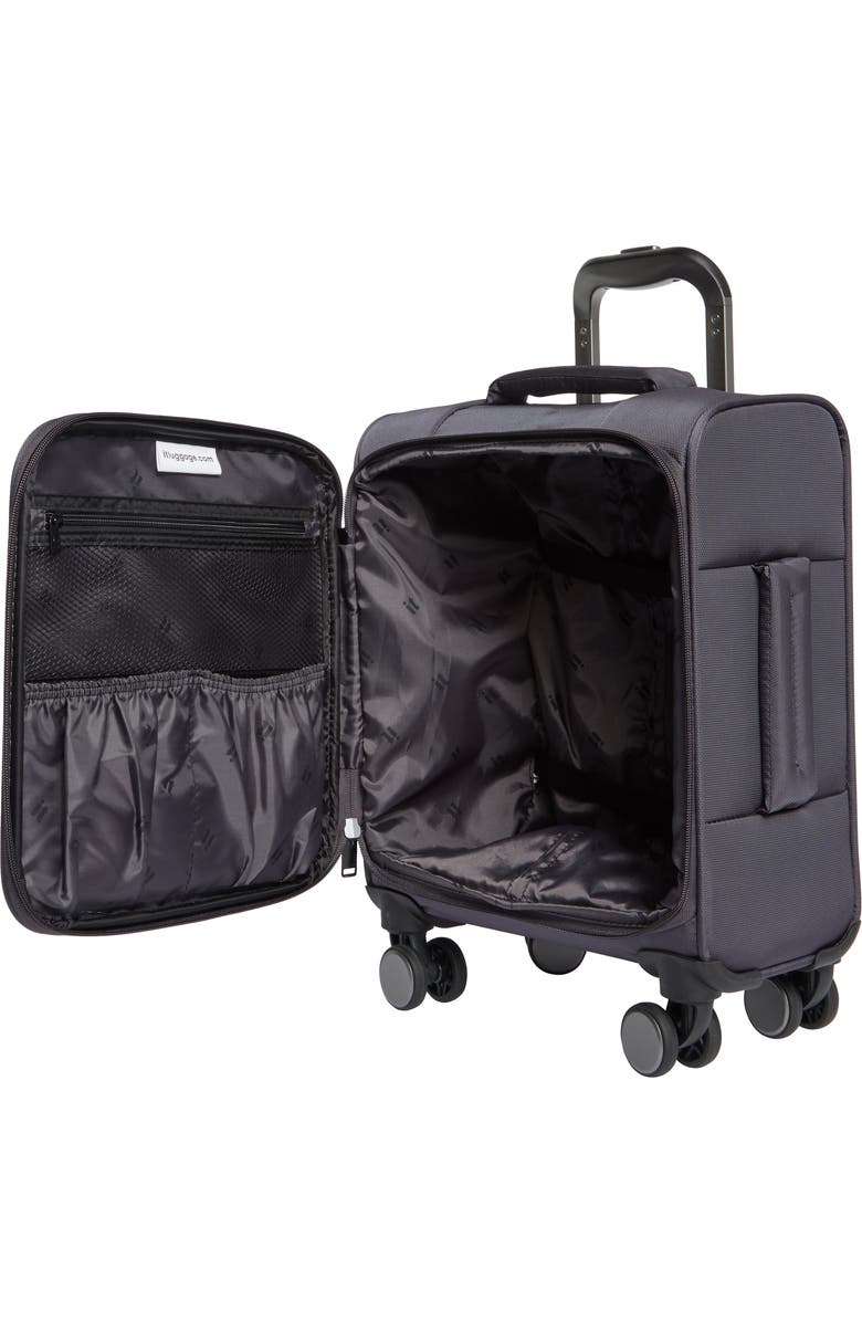 IT LUGGAGE Fusional 15-Inch Softside Underseat Luggage, Alternate, color, Warm Charcoal