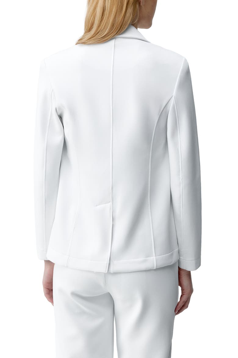 Lyssa Performance Straight-Cut Blazer, Alternate, color, Off White