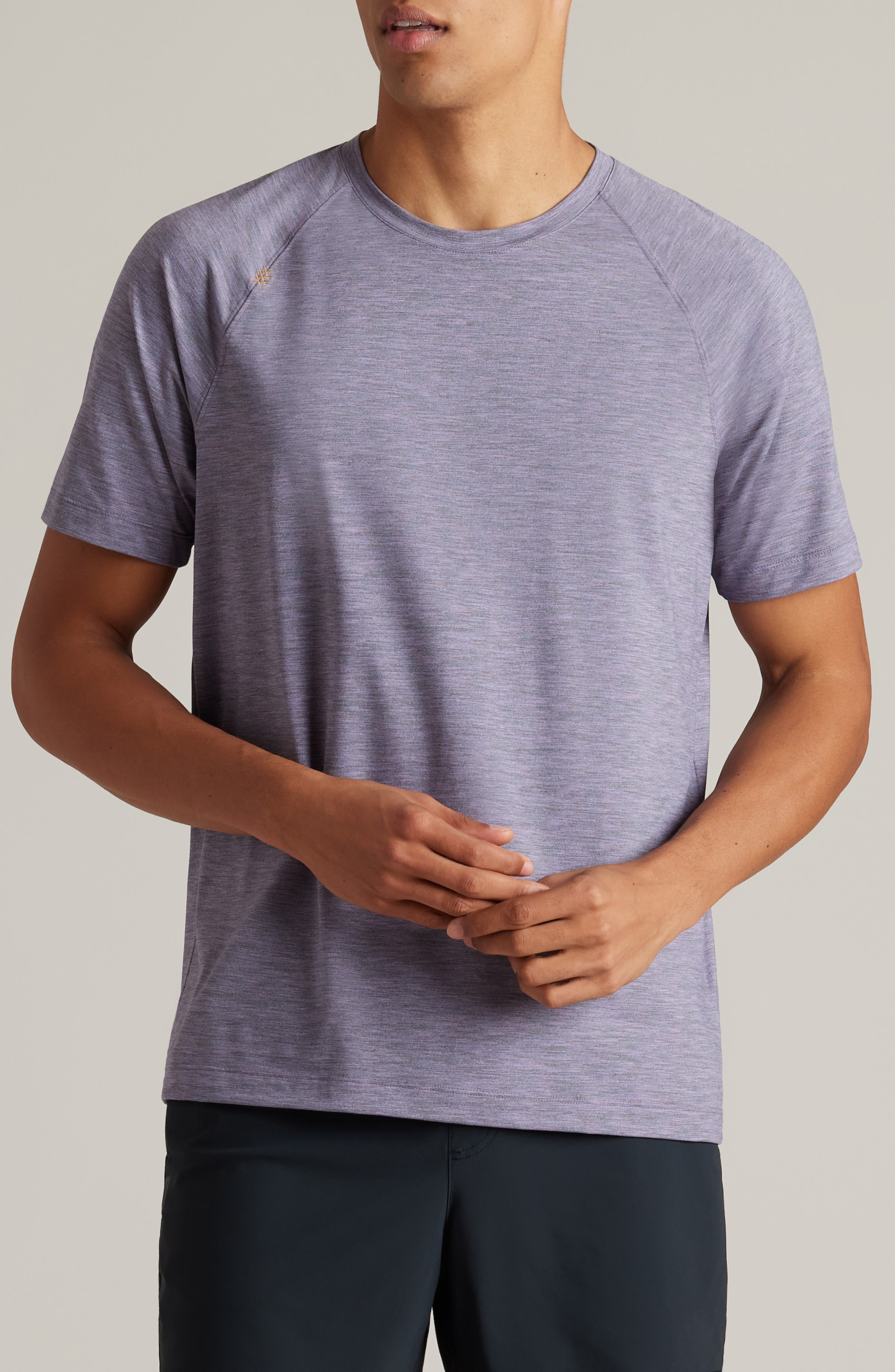 Rhone Reign Performance T-Shirt in Astral Purple Space Dye 