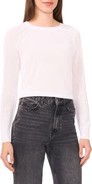 Halogen® Crewneck Raglan Sleeve Sweater