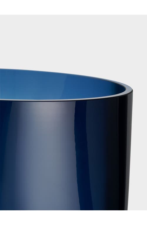Orrefors Xl Squeeze Clear Vase In Blue