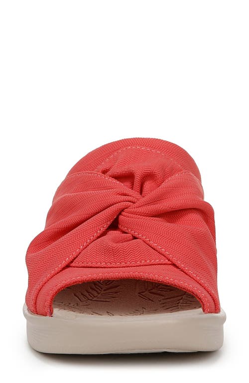Bzees Women's Smile 3 Washable Slide Wedge Sandals In Pink